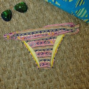 SOFIA BY VIX BIKINI BOTTOM-PINK/YELLOW M